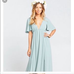 Show Me Your Mumu size small in Silver Sage Crisp